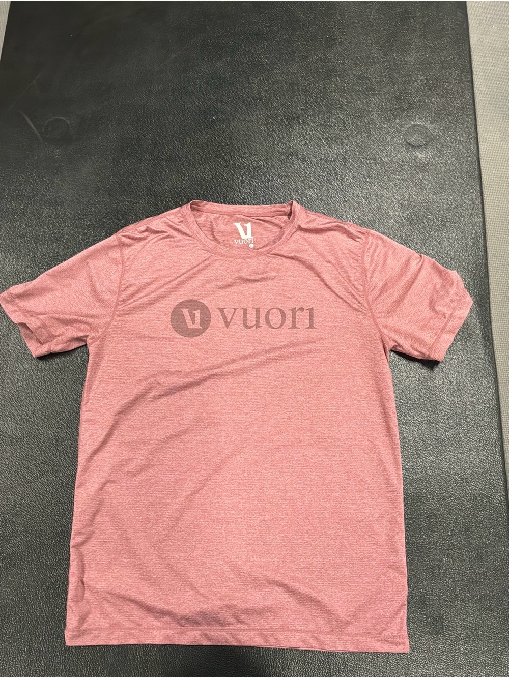 Vuori Men's Short Sleeve Crew Tee — Heather Rose Pink